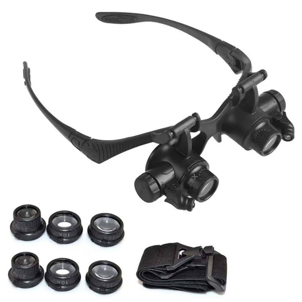Electronics Repair Glasses - New Headband LED Light Glasses Magnifier