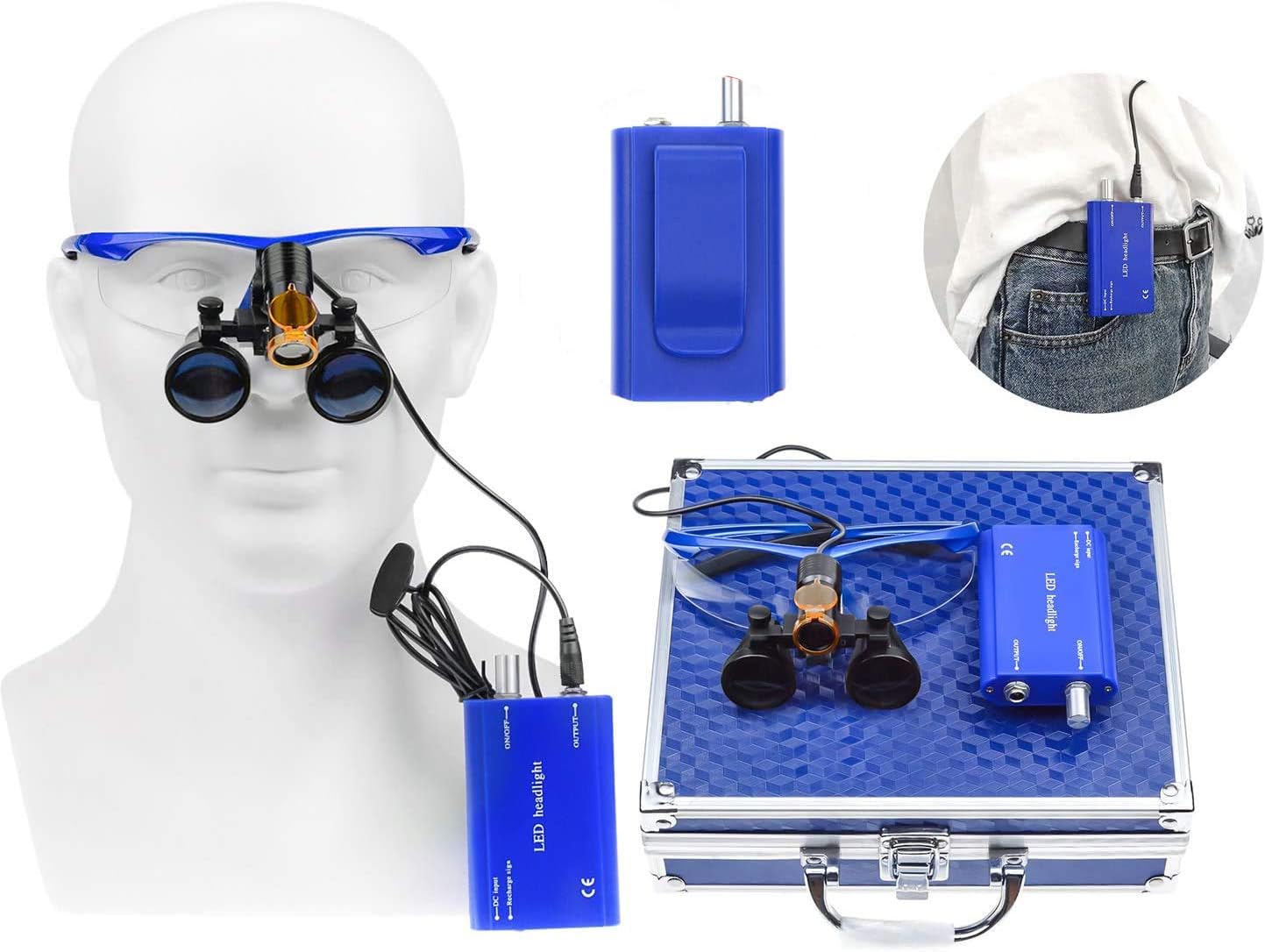 Electronics Repair Glasses - High Power 2.5X 3.5X Loupes Magnifier