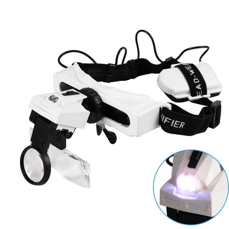 Illuminated Headband Magnifier - Electronics Repair Glasses 评论和价格