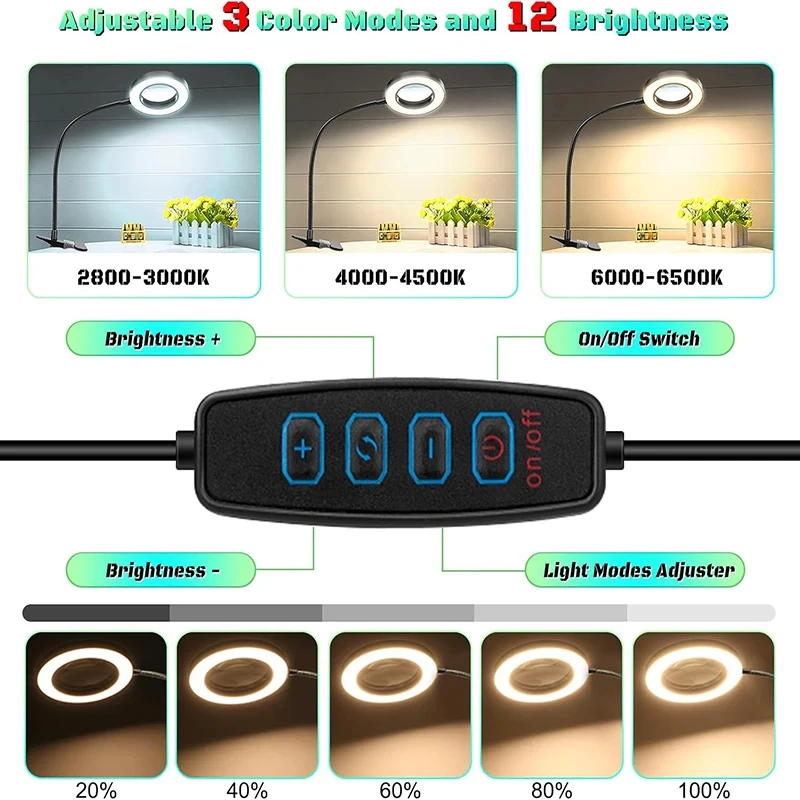 10X Magnifying Glass with 3 Co - Electronics Repair Glasses 评论和价格