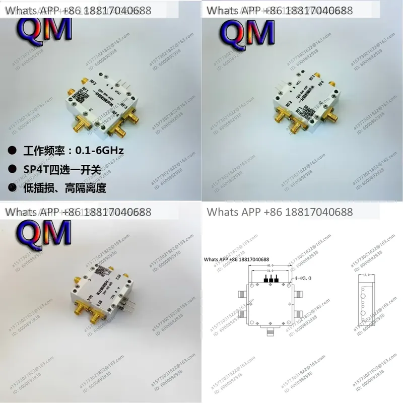 1PC for QM-SW-4ST 0.1-6 GHz SP - Qm Electronics & Repair Services 评论和价格
