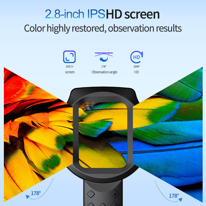 2.8'' IPS Digital Magnifier Fu - Electronics Repair Glasses 评论和价格