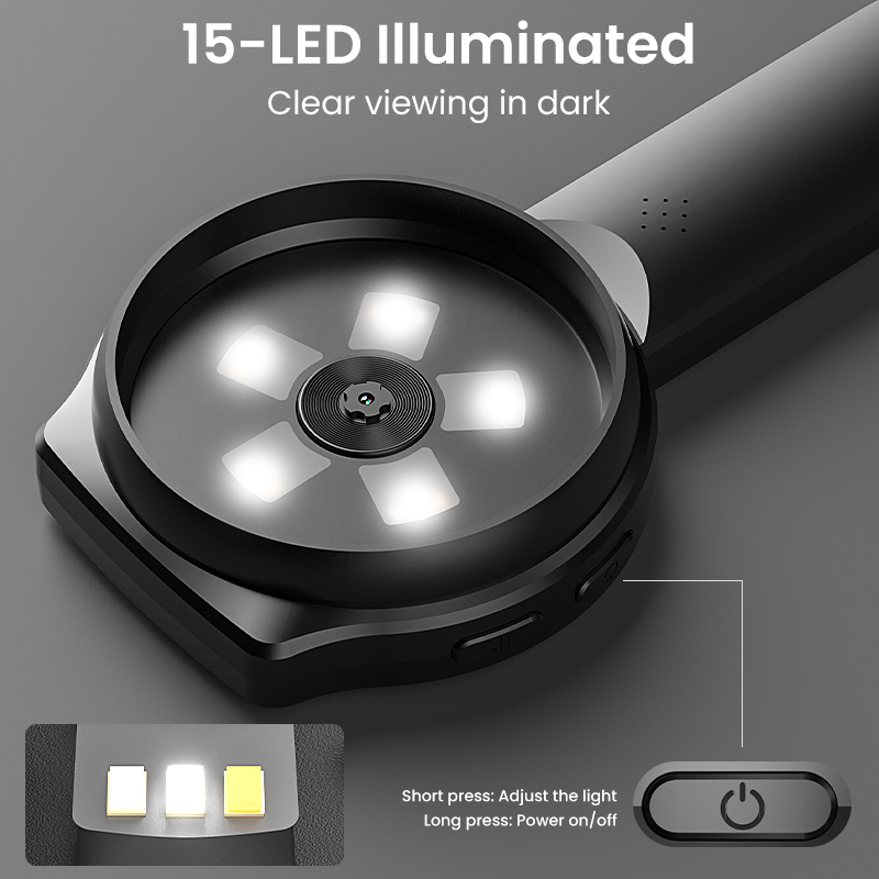 2.8'' IPS Digital Magnifier Fu - Electronics Repair Glasses 评论和价格