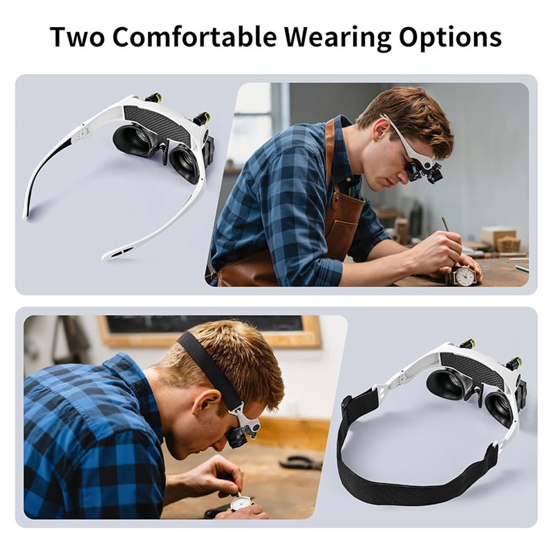 ABUP-LED Light Magnifying Glas - Electronics Repair Glasses 评论和价格